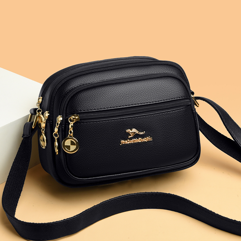 Messenger Bags For Women Luxury Crossbody Shoulder Bags Female(Black)