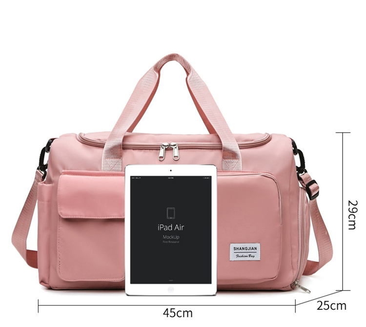 Fashionable Large Capacity Travel & Gym Bag (Pink)