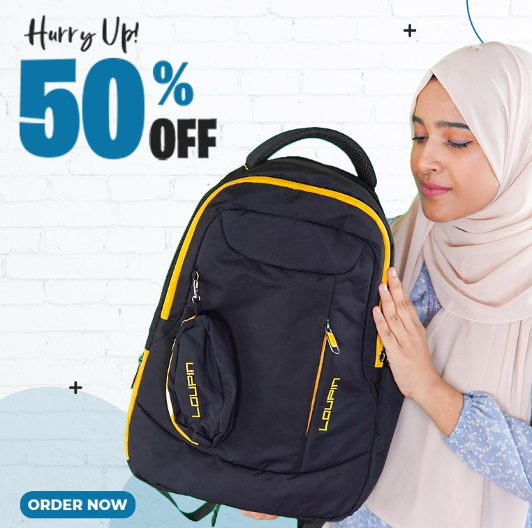 Loupin Backpack For Men and Women ( Black )