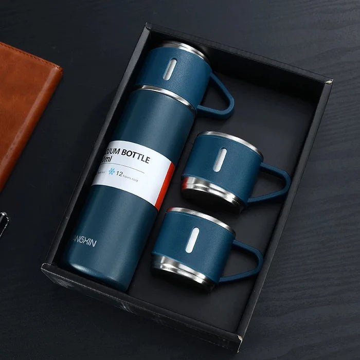 Vacuum Flask Set(Blue)